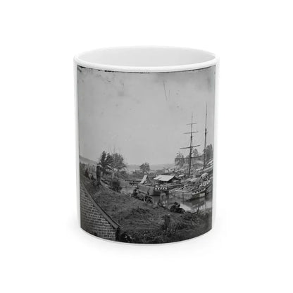 White House Landing, Va. Supply Vessels At Anchor (U.S. Civil War) White Coffee Mug 11oz - Go Mug Yourself