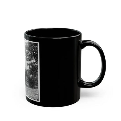 White House Landing, Va., Vicinity. St. Peter's Church, With Federal Soldiers (U.S. Civil War) Black Coffee Mug - Go Mug Yourself