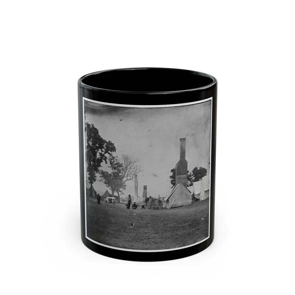 White House Landing, Va. Ruins Of The White House, Burnt During The Federal Evacuation (U.S. Civil War) Black Coffee Mug-11oz-Go Mug Yourself