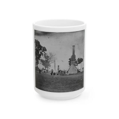 White House Landing, Va. Ruins Of The White House, Burnt During The Federal Evacuation (U.S. Civil War) White Coffee Mug-15oz-Go Mug Yourself