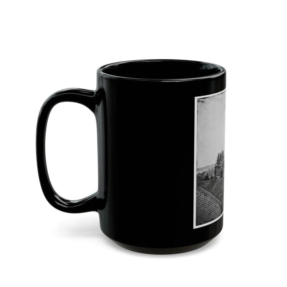 White House Landing, Va. Supply Vessels At Anchor (U.S. Civil War) Black Coffee Mug-Go Mug Yourself