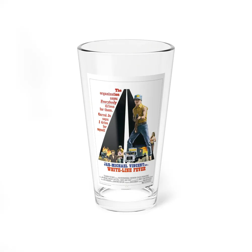 WHITE LINE FEVER 1975 Movie Poster - Pint Glass 16oz-16oz-Go Mug Yourself