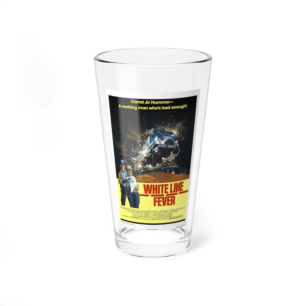 WHITE LINE FEVER (2) 1975 Movie Poster - Pint Glass 16oz-16oz-Go Mug Yourself