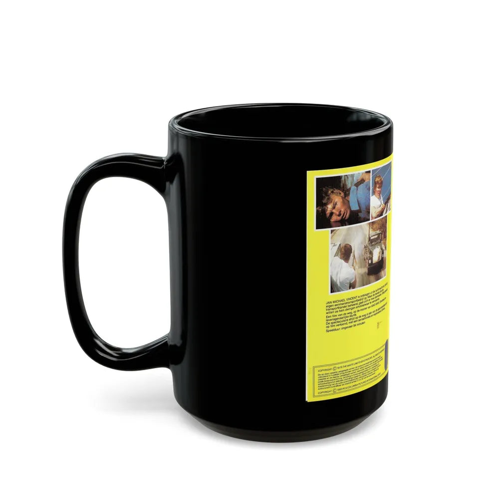 WHITE LINE FEVER (VHS COVER) - Black Coffee Mug-Go Mug Yourself