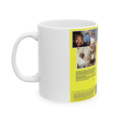 WHITE LINE FEVER (VHS COVER) - White Coffee Mug - Go Mug Yourself