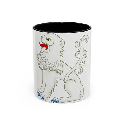 White Lion of Mortimer Badge of Edward IV - Accent Coffee Mug 11oz Black - Go Mug Yourself
