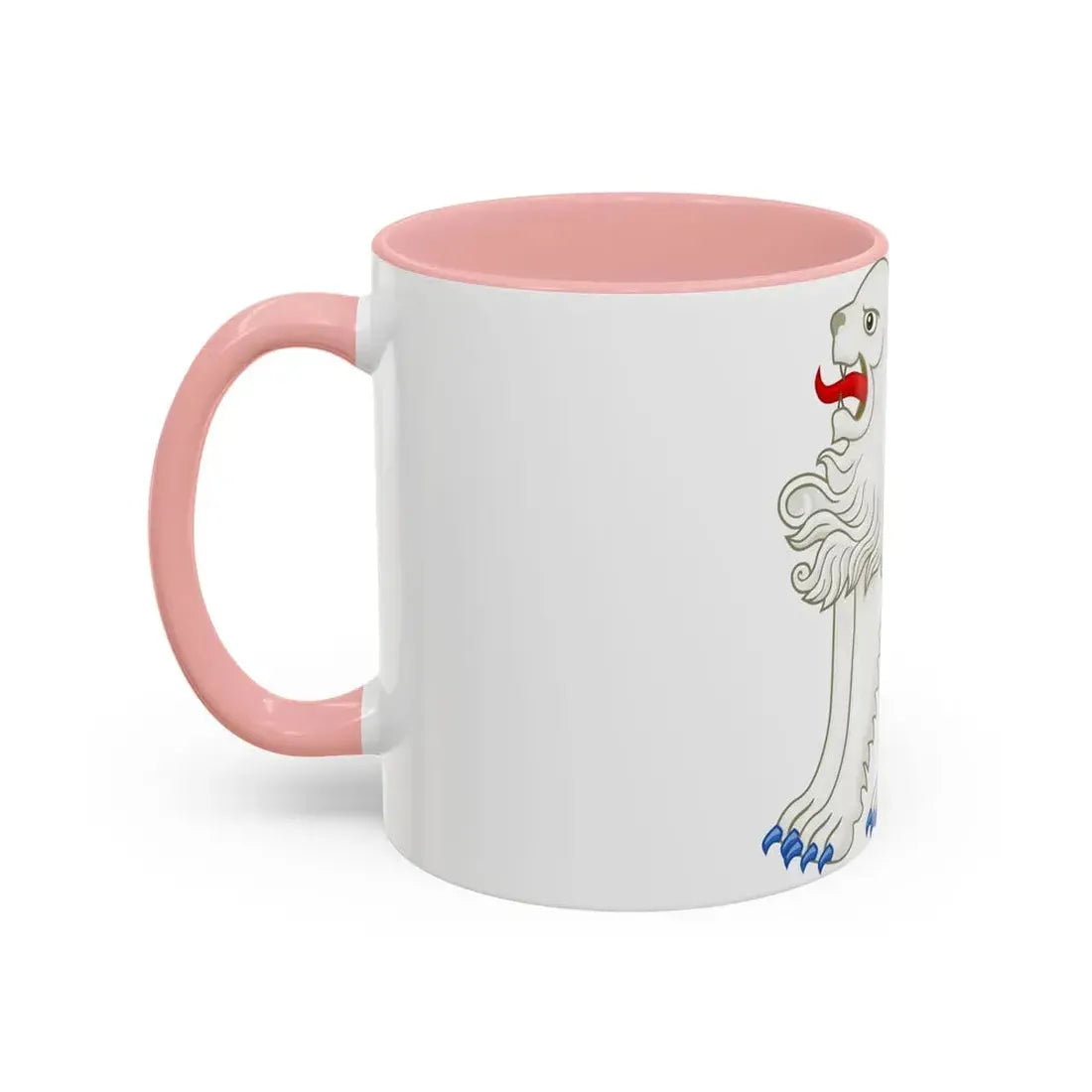 White Lion of Mortimer Badge of Edward IV - Accent Coffee Mug - Go Mug Yourself