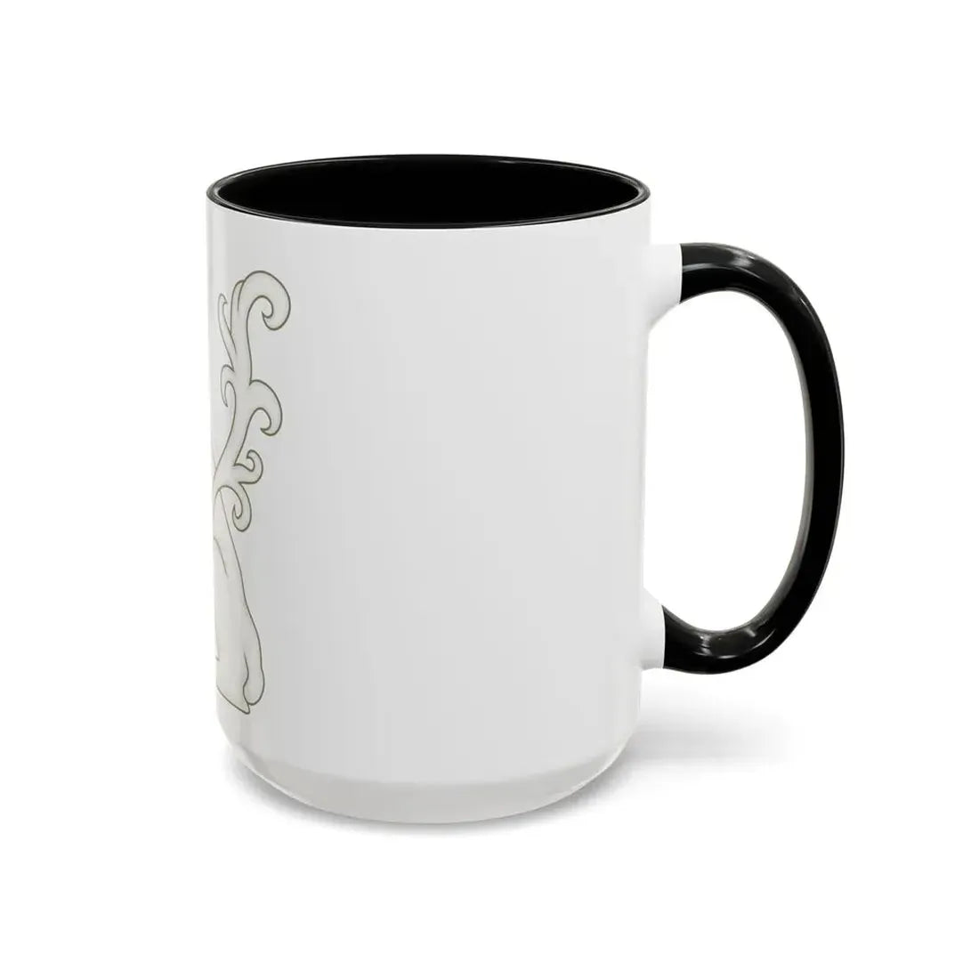 White Lion of Mortimer Badge of Edward IV - Accent Coffee Mug - Go Mug Yourself