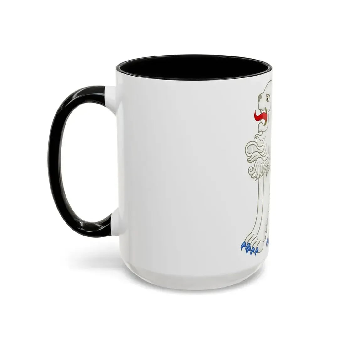 White Lion of Mortimer Badge of Edward IV - Accent Coffee Mug - Go Mug Yourself