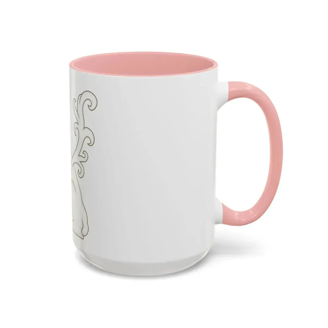 White Lion of Mortimer Badge of Edward IV - Accent Coffee Mug - Go Mug Yourself