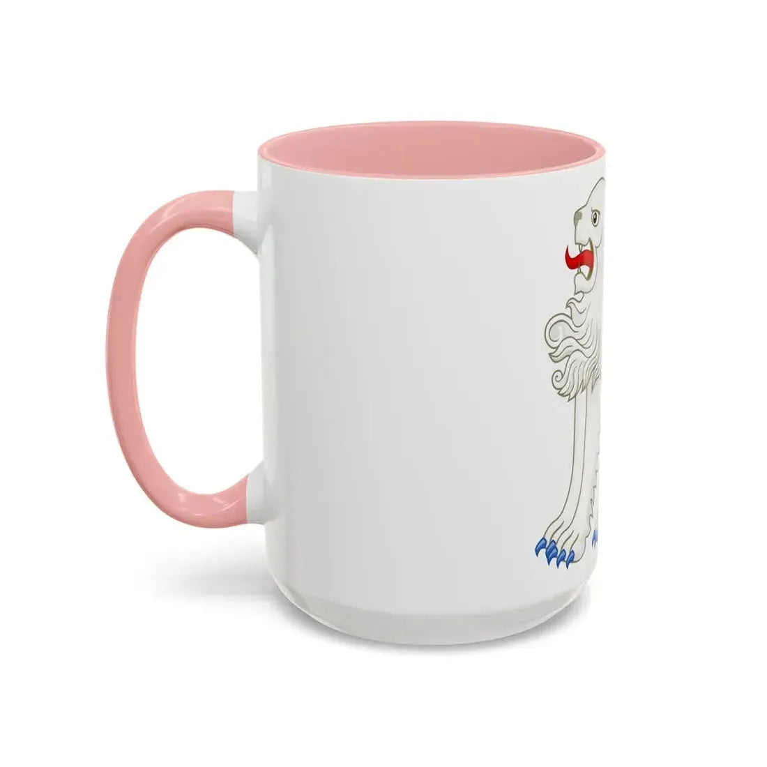 White Lion of Mortimer Badge of Edward IV - Accent Coffee Mug - Go Mug Yourself