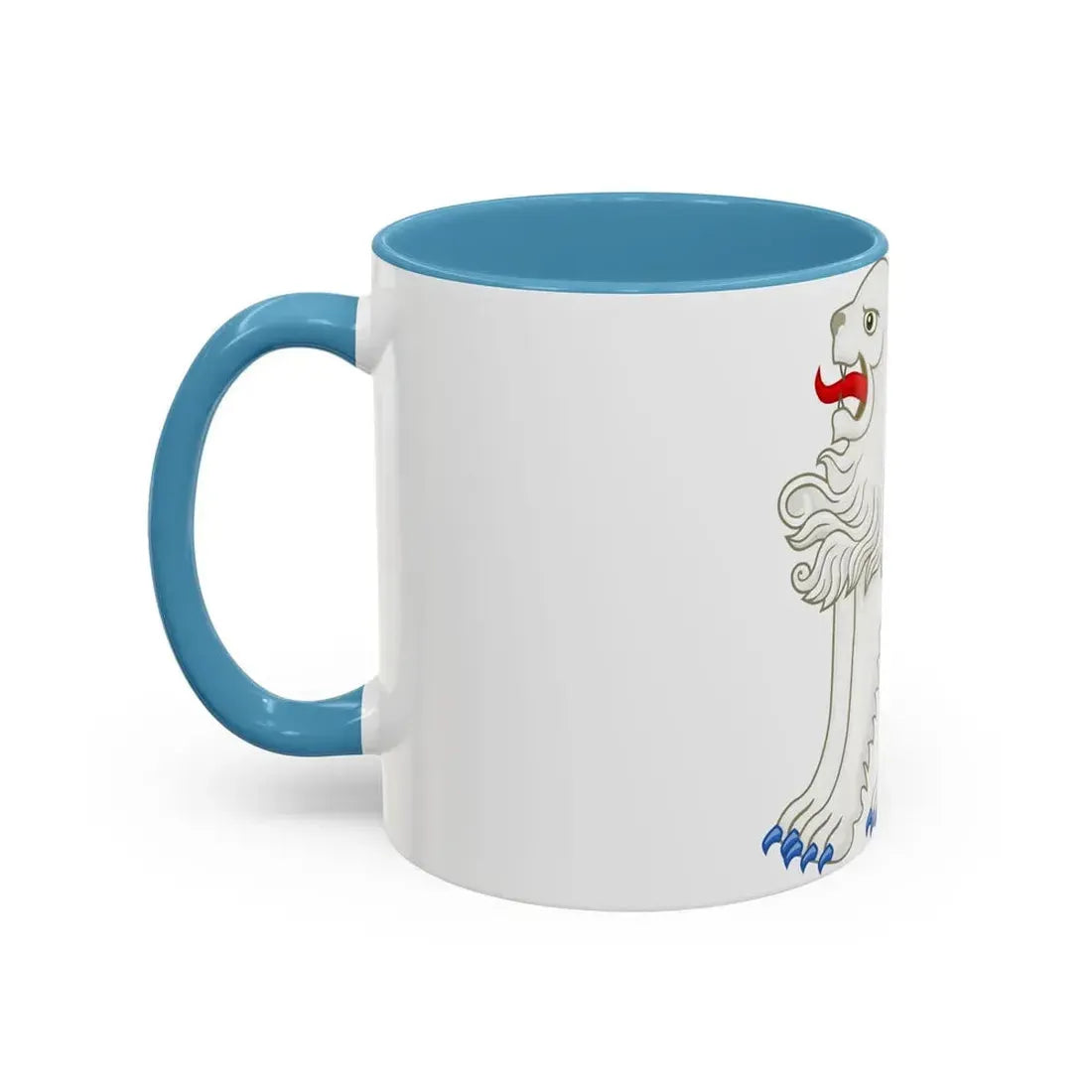 White Lion of Mortimer Badge of Edward IV - Accent Coffee Mug - Go Mug Yourself