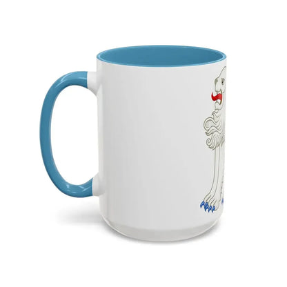 White Lion of Mortimer Badge of Edward IV - Accent Coffee Mug - Go Mug Yourself