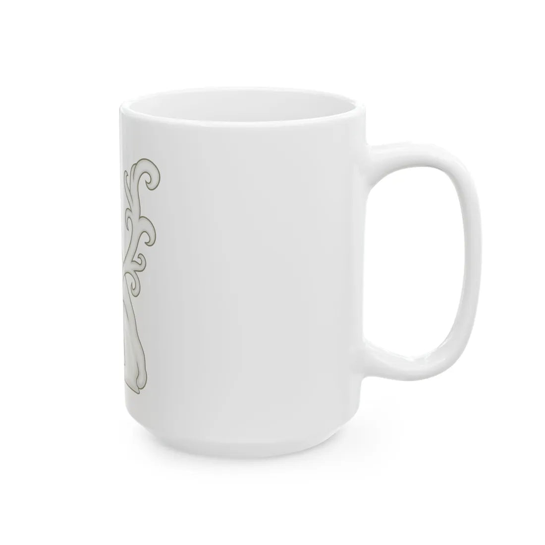 White Lion of Mortimer Badge of Edward IV - White Coffee Mug - Go Mug Yourself