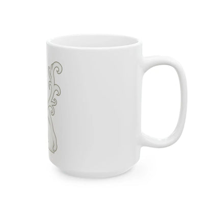 White Lion of Mortimer Badge of Edward IV - White Coffee Mug - Go Mug Yourself
