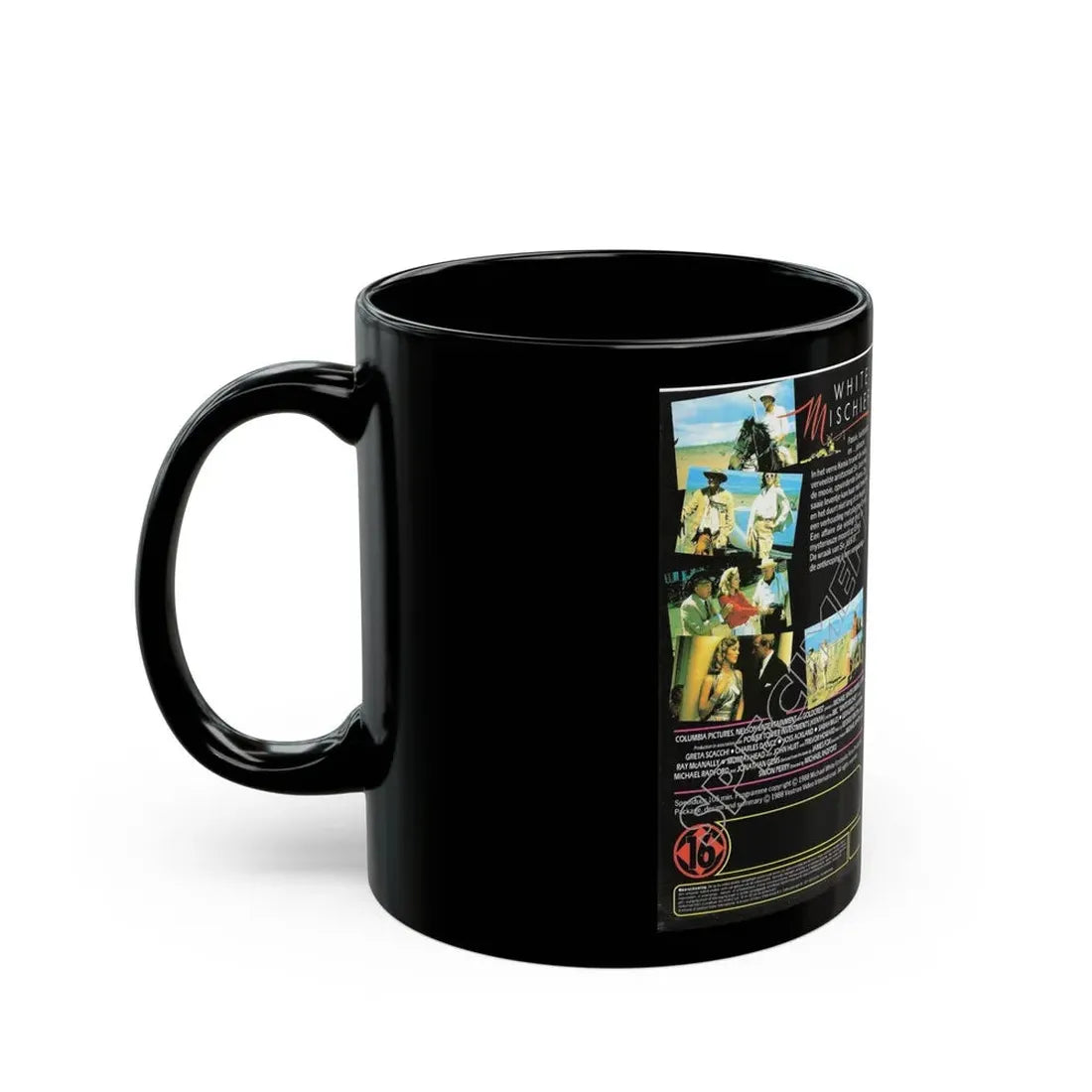 WHITE MISCHIEF (VHS COVER) - Black Coffee Mug - Go Mug Yourself