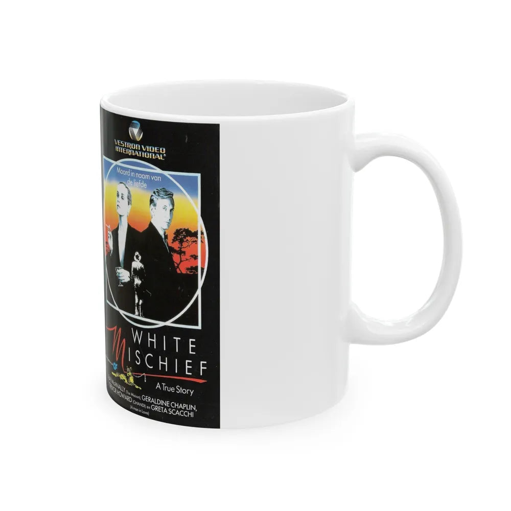 WHITE MISCHIEF (VHS COVER) - White Coffee Mug-Go Mug Yourself