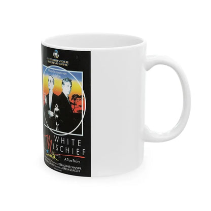 WHITE MISCHIEF (VHS COVER) - White Coffee Mug - Go Mug Yourself
