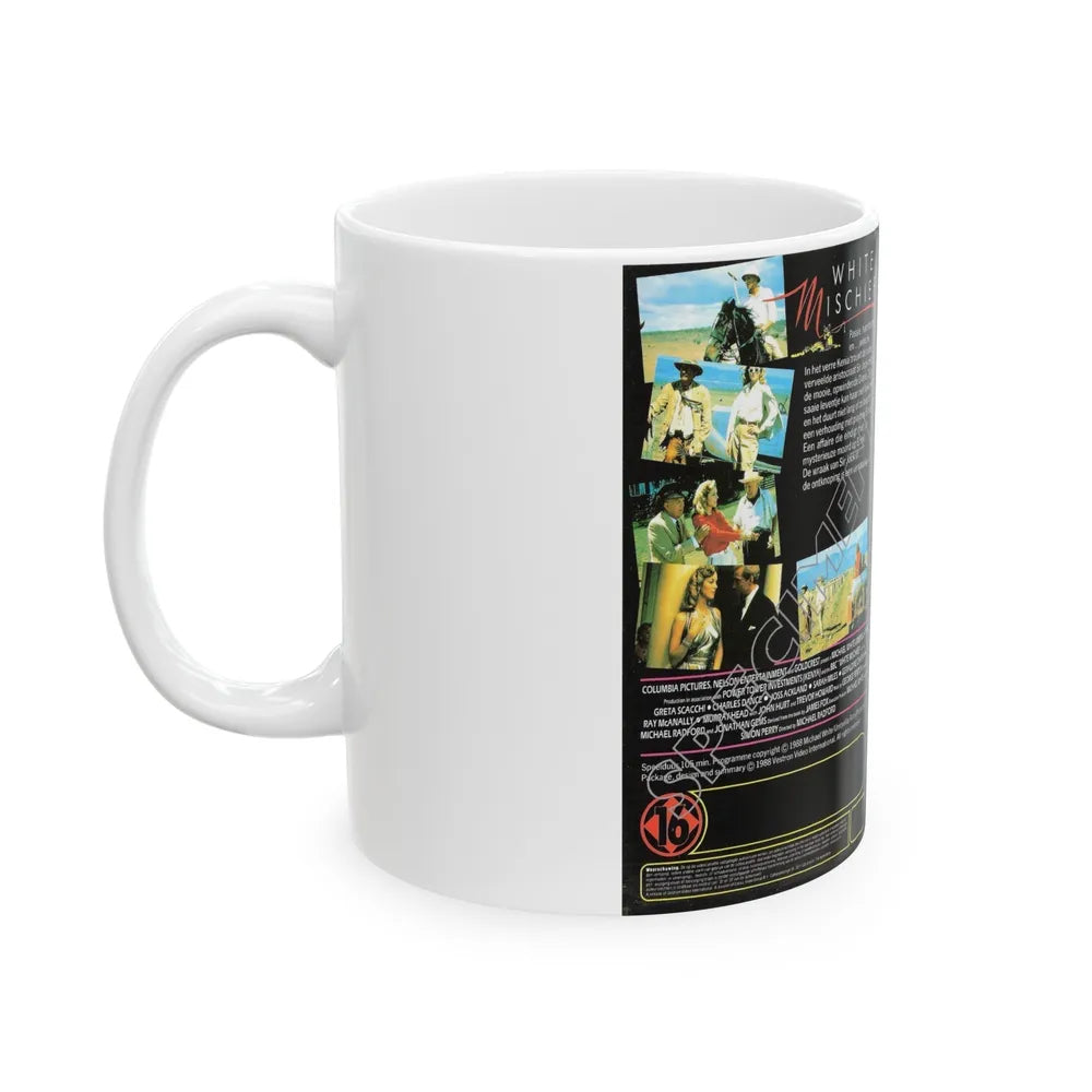 WHITE MISCHIEF (VHS COVER) - White Coffee Mug-Go Mug Yourself