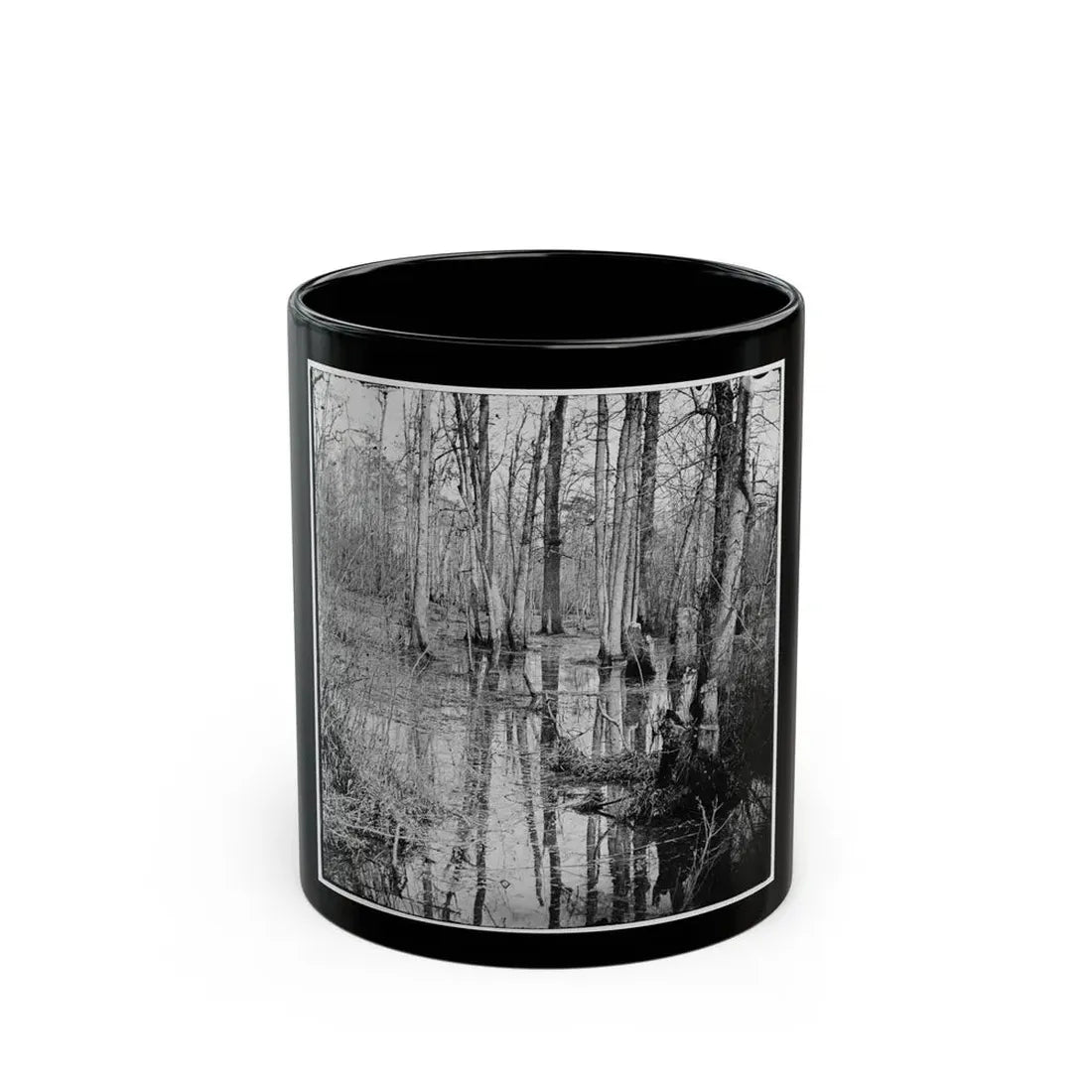 White Oak Swamp, Va.  View (U.S. Civil War) Black Coffee Mug 11oz - Go Mug Yourself