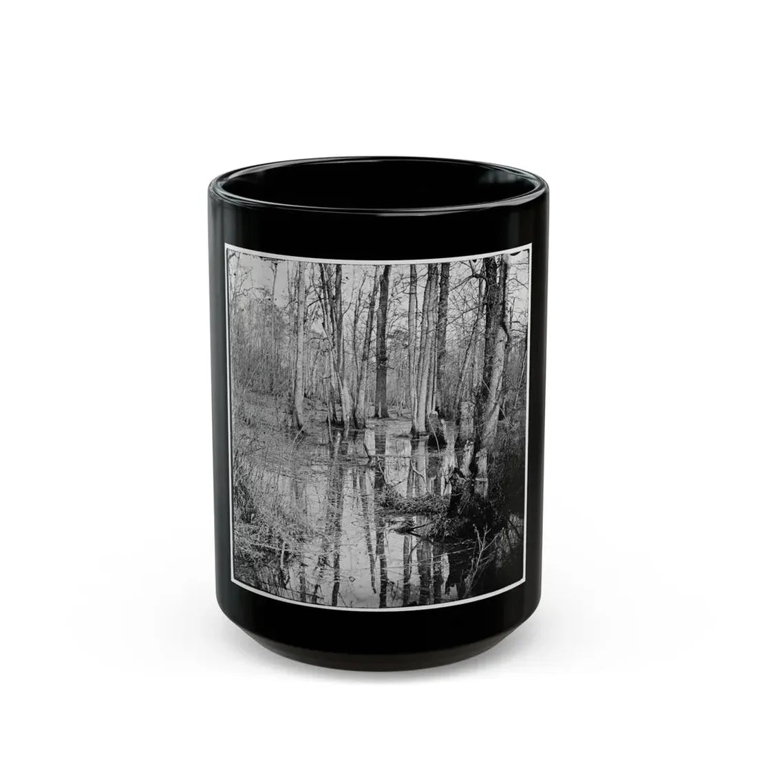 White Oak Swamp, Va.  View (U.S. Civil War) Black Coffee Mug 15oz - Go Mug Yourself