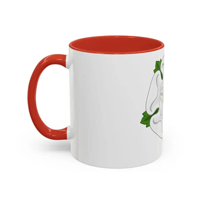 White Rose Badge of York - Accent Coffee Mug - Go Mug Yourself