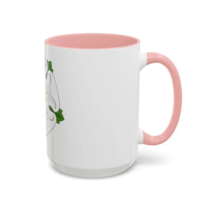 White Rose Badge of York - Accent Coffee Mug - Go Mug Yourself