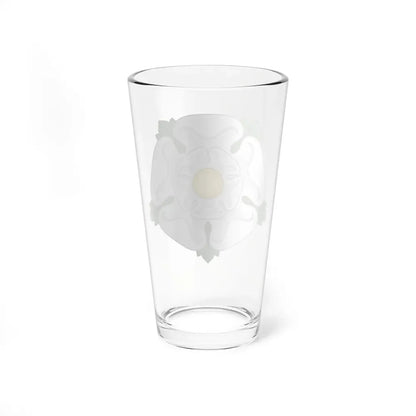 White Rose Badge of York - Pint Glass 16oz - Go Mug Yourself