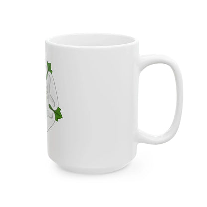 White Rose Badge of York - White Coffee Mug - Go Mug Yourself