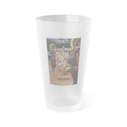 WHITE SLAVE (CANNIBAL HOLOCAUST 2) 1985 Movie Poster - Frosted Pint Glass 16oz 16oz Frosted - Go Mug Yourself