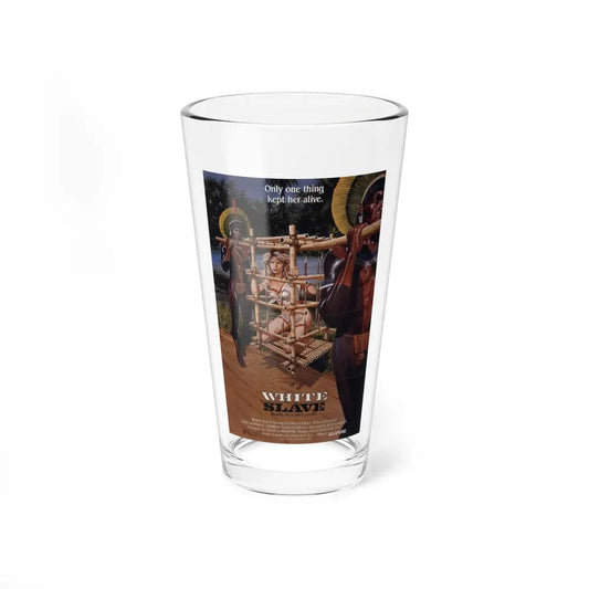 WHITE SLAVE (CANNIBAL HOLOCAUST 2) 1985 Movie Poster - Pint Glass 16oz 16oz - Go Mug Yourself