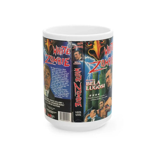 WHITE ZOMBIE (VHS COVER) - White Coffee Mug 15oz - Go Mug Yourself