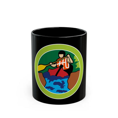 Whitewater (Boy Scout Merit Badge) Black Coffee Mug-11oz-Go Mug Yourself