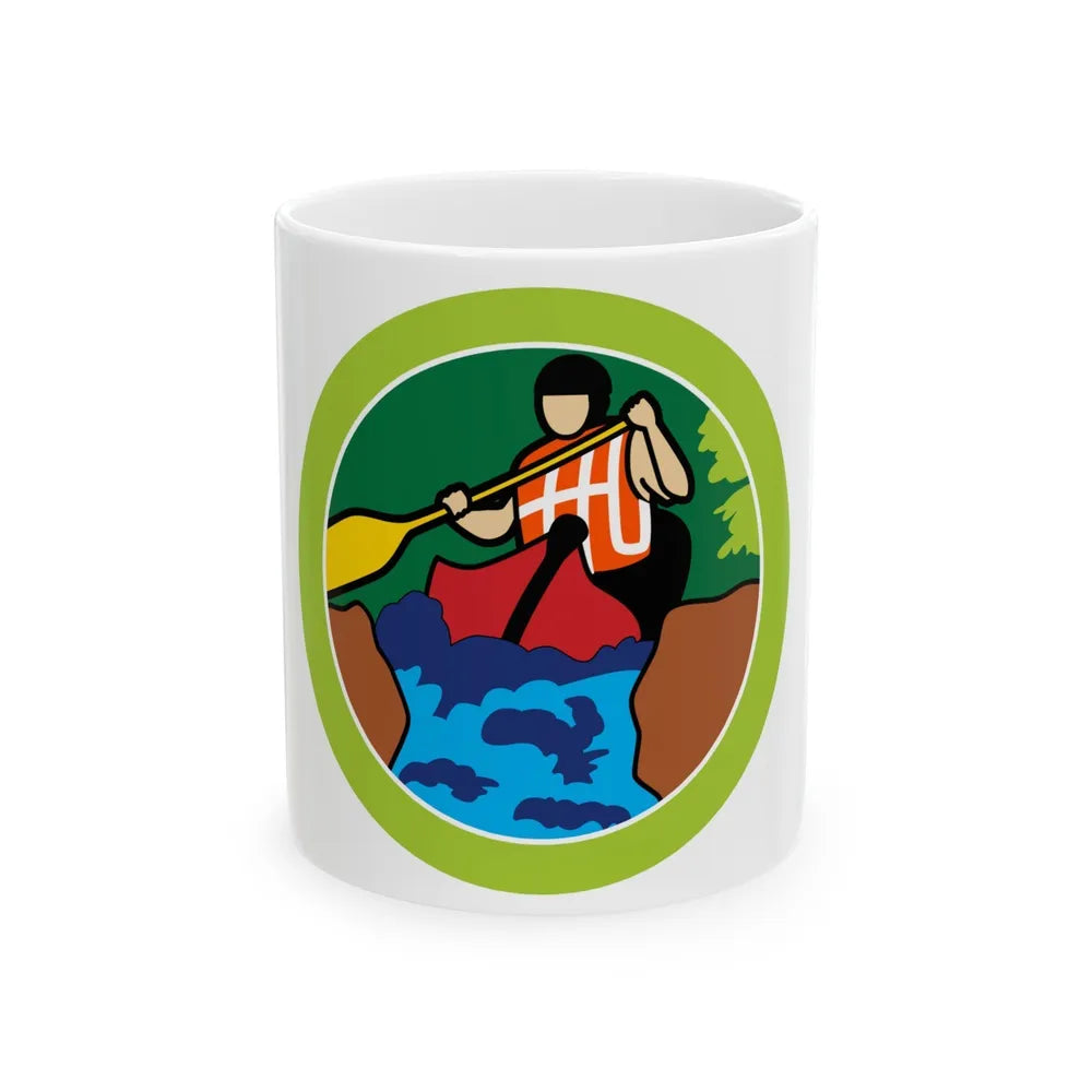 Whitewater (Boy Scout Merit Badge) White Coffee Mug-11oz-Go Mug Yourself