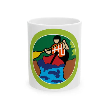Whitewater (Boy Scout Merit Badge) White Coffee Mug 11oz - Go Mug Yourself