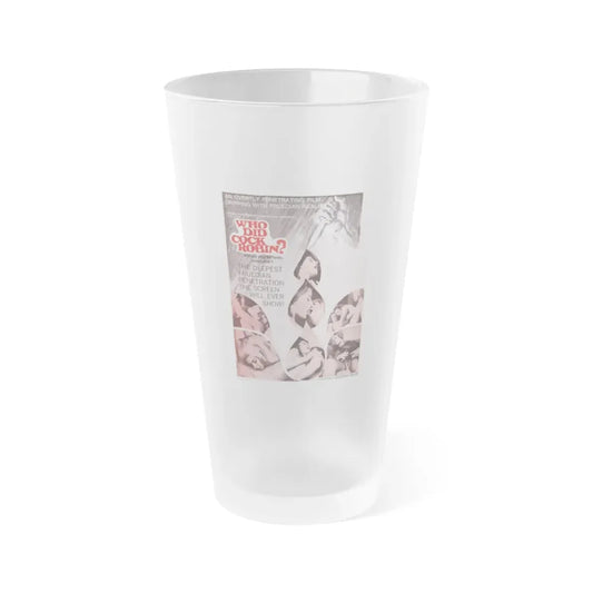 WHO DID COCK ROBIN 1970 Movie Poster - Frosted Pint Glass 16oz 16oz Frosted - Go Mug Yourself