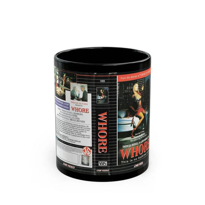 WHORE (VHS COVER) - Black Coffee Mug 11oz - Go Mug Yourself