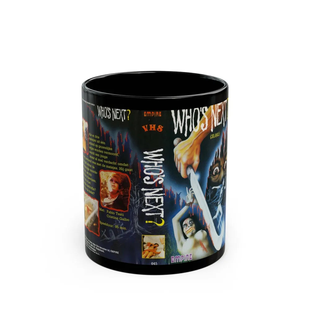 WHOS NEXT SOLANGE (VHS COVER) - Black Coffee Mug-11oz-Go Mug Yourself