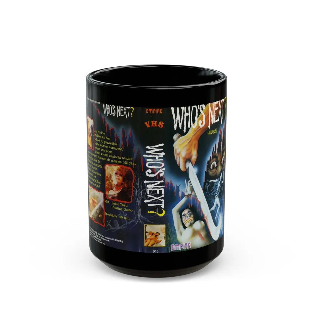 WHOS NEXT SOLANGE (VHS COVER) - Black Coffee Mug-15oz-Go Mug Yourself