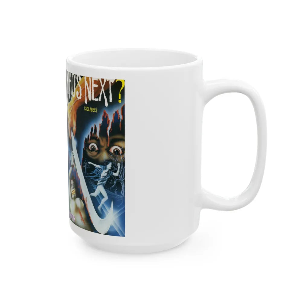 WHOS NEXT SOLANGE (VHS COVER) - White Coffee Mug-Go Mug Yourself