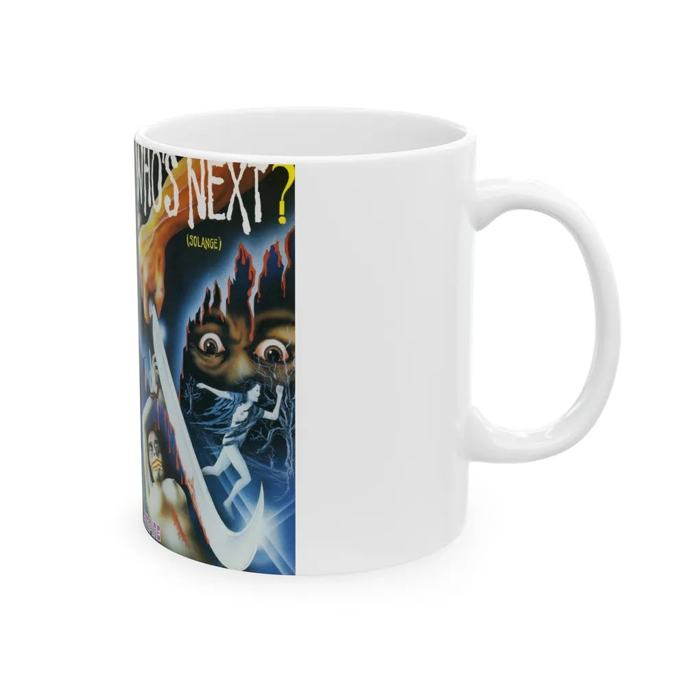 WHOS NEXT SOLANGE (VHS COVER) - White Coffee Mug-Go Mug Yourself