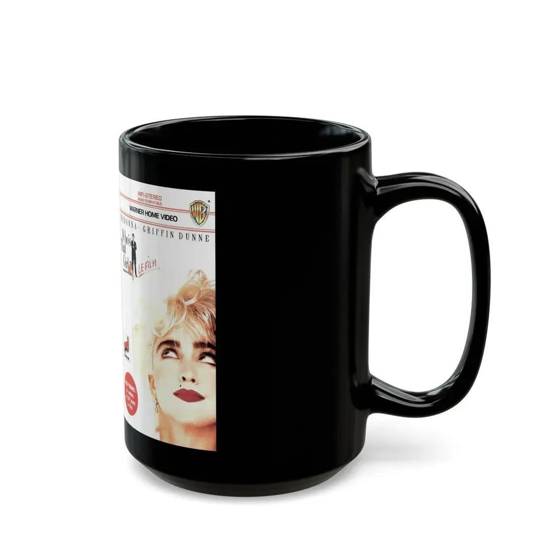 WHOS THAT GIRL (VHS COVER) - Black Coffee Mug - Go Mug Yourself