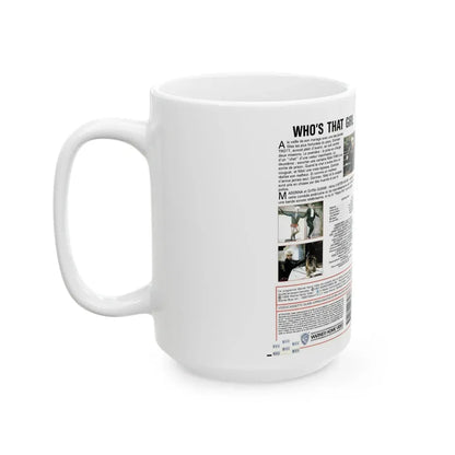WHOS THAT GIRL (VHS COVER) - White Coffee Mug - Go Mug Yourself