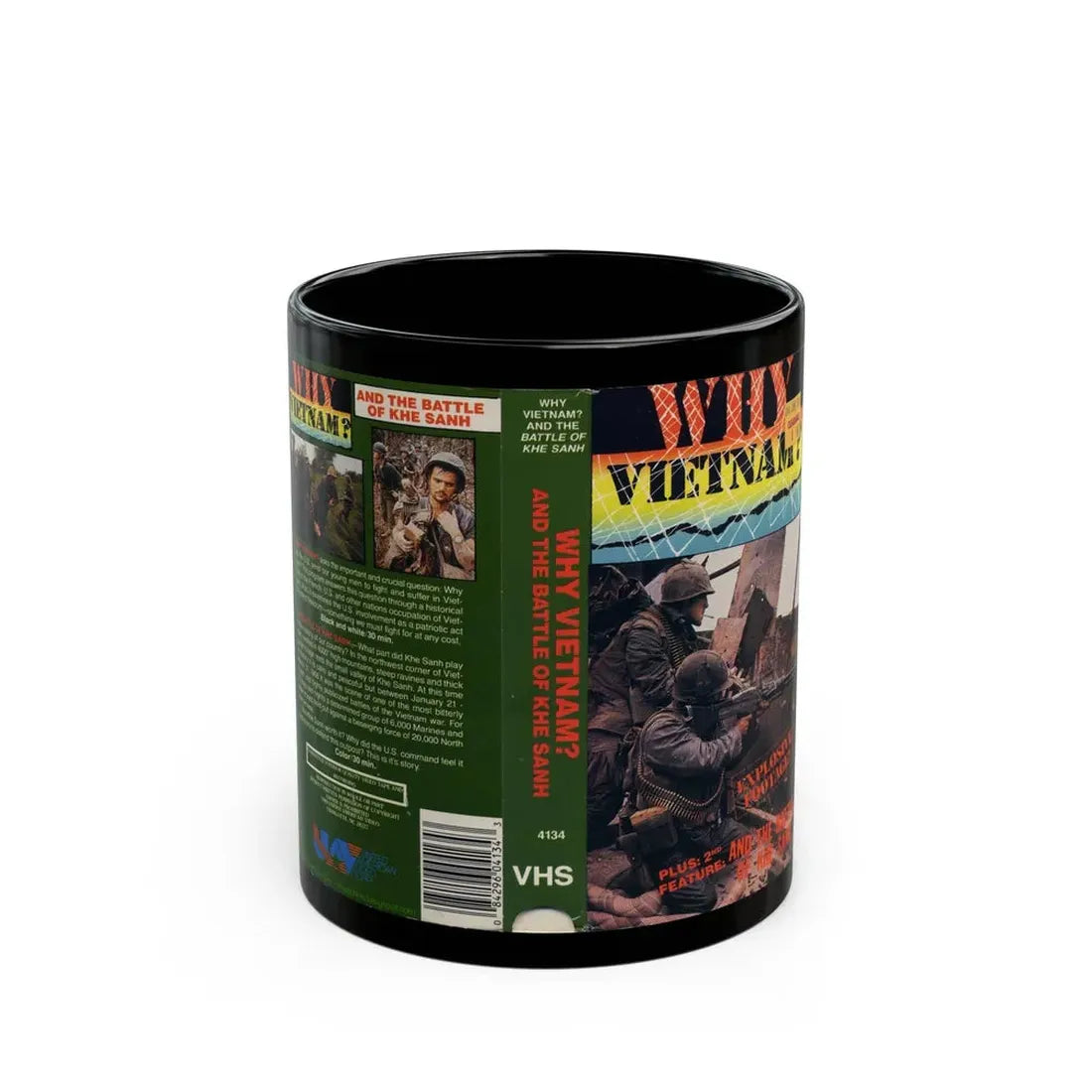 WHY VIETNAM (VHS COVER) - Black Coffee Mug 11oz - Go Mug Yourself