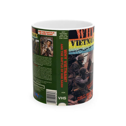 WHY VIETNAM (VHS COVER) - White Coffee Mug-11oz-Go Mug Yourself