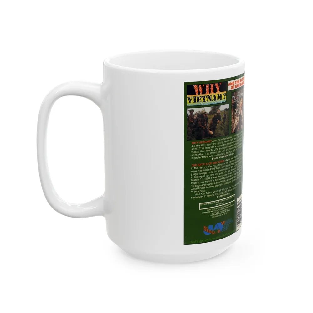 WHY VIETNAM (VHS COVER) - White Coffee Mug-Go Mug Yourself