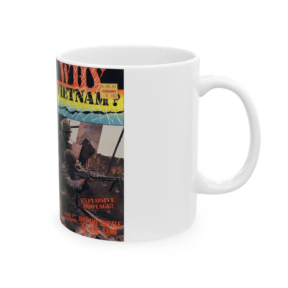 WHY VIETNAM (VHS COVER) - White Coffee Mug-Go Mug Yourself