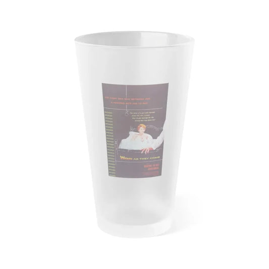 WICKED AS THEY COME 1956 Movie Poster - Frosted Pint Glass 16oz 16oz Frosted - Go Mug Yourself