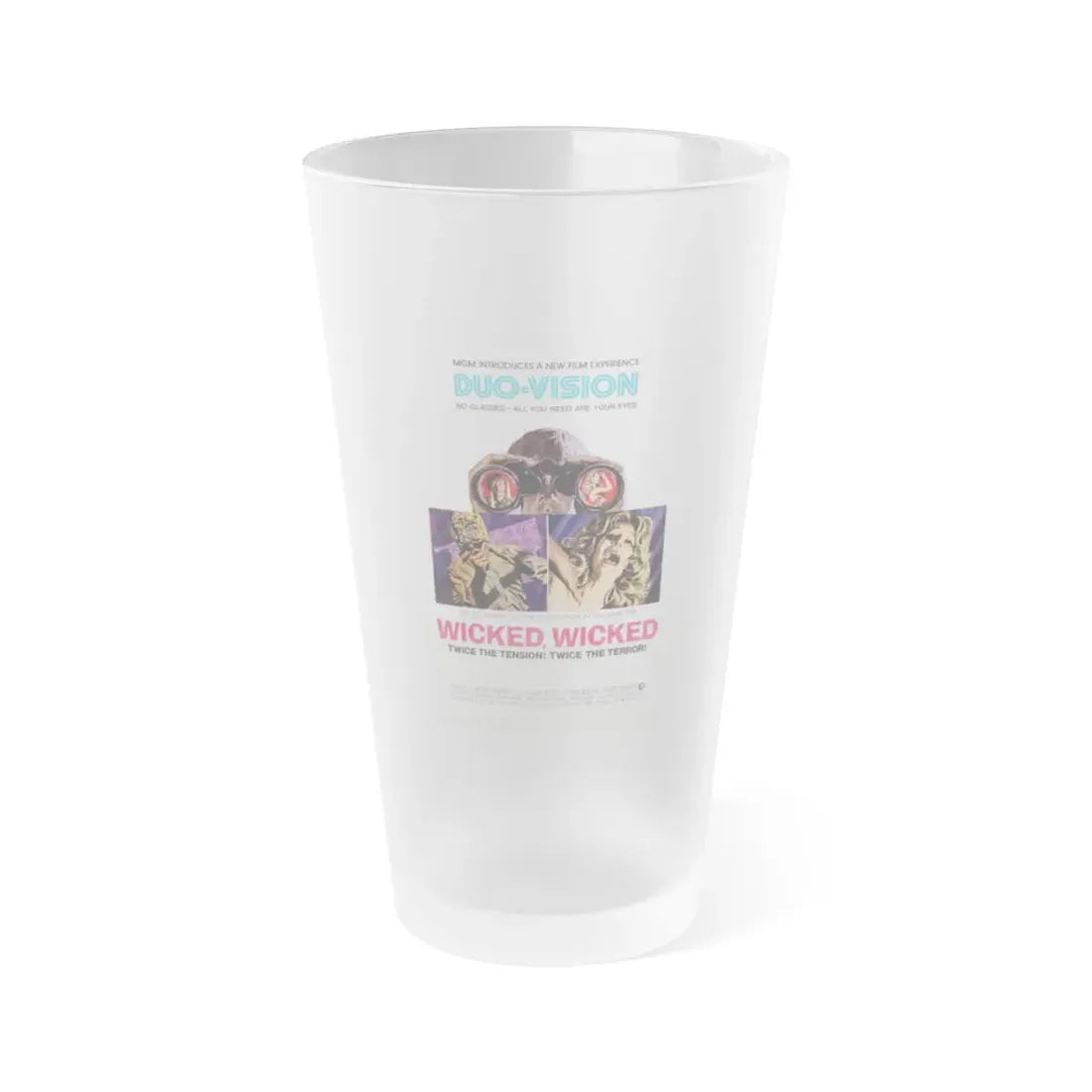 WICKED WICKED 1973 Movie Poster - Frosted Pint Glass 16oz 16oz Frosted - Go Mug Yourself