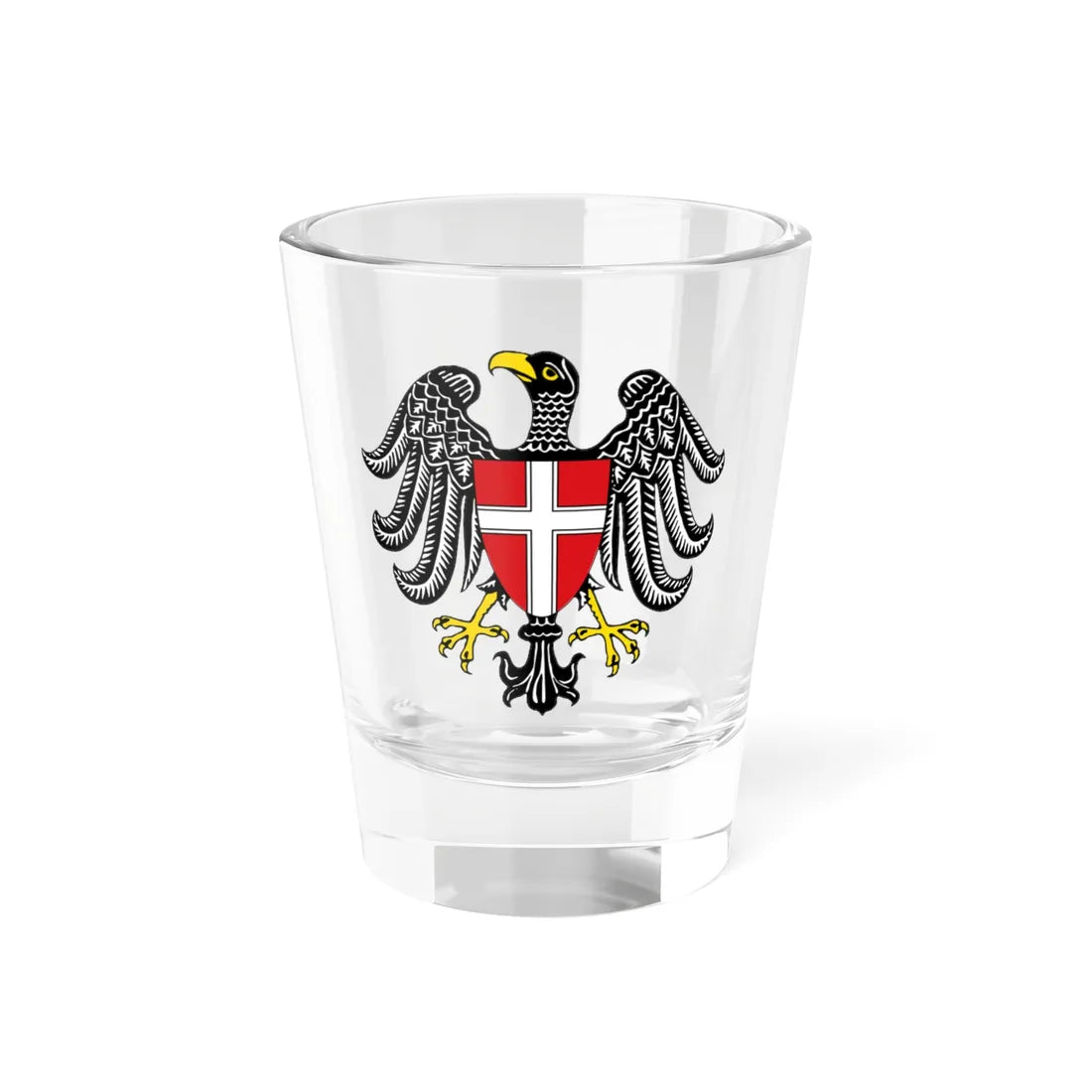 Wien 3 Wappen (Austria) (Coat of Arms) Shot Glass 1.5oz 1.5oz - Go Mug Yourself